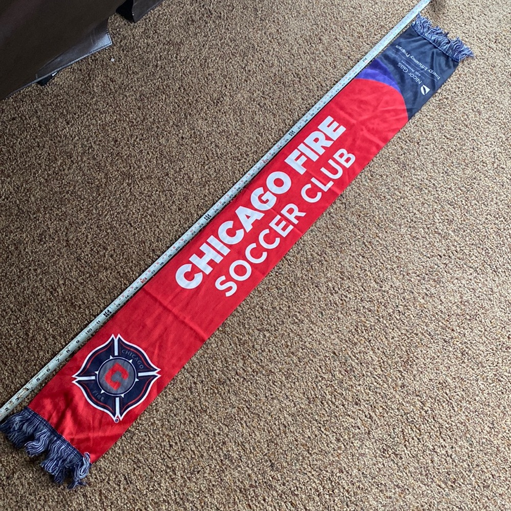 MLS Chicago Fire Scarf double sided